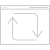 website graphic with a refresh icon in the middle